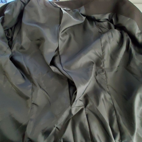Norma Kamali Lined Black Blazer Size 16 One Button Jacket Office Preppy Career - Picture 11 of 15